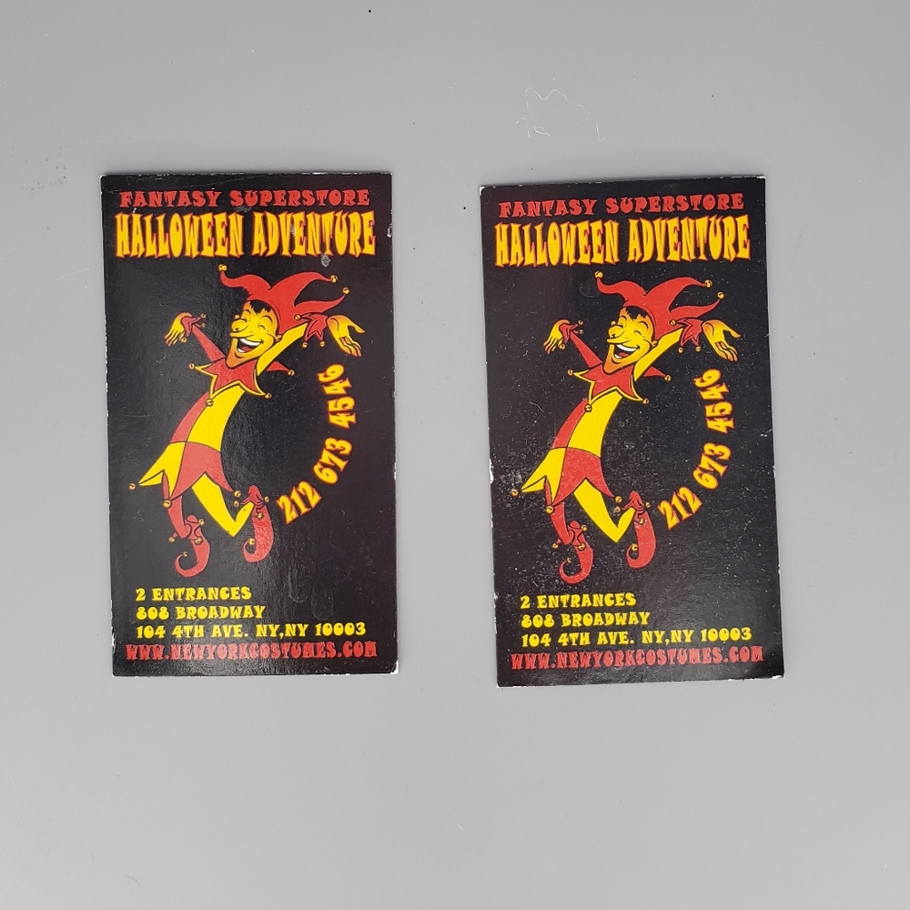 Lot of 2 Court Jester Halloween Magnets